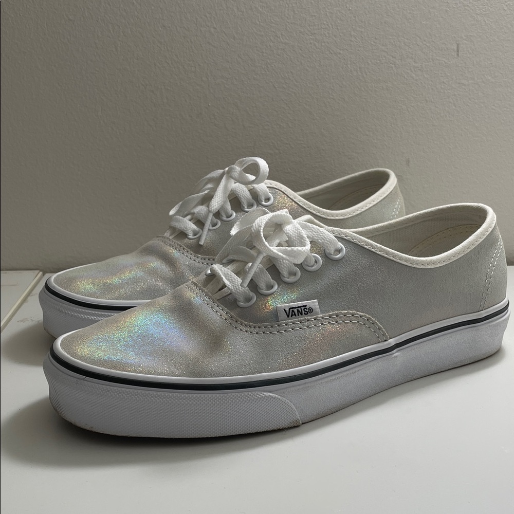 Vans Holographic White Sneakers Women’s US 8.5 - Picture 6 of 8